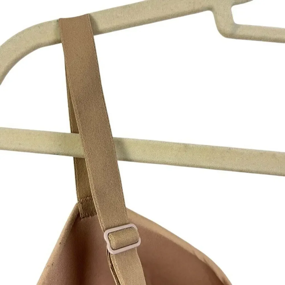 Soma Enbliss Wireless Womens Beige Tan Back Close Adjustable Bra Stretch 38D